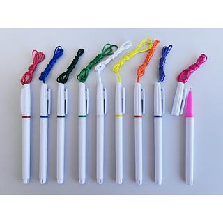 Caneta Plástica Com Cordão