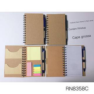 Bloco De Anotações Com Caneta