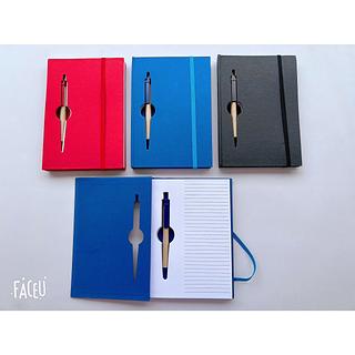 Bloco De Anotações Com Caneta