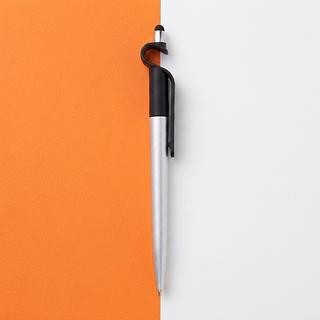 Caneta Plástica Com Touch E Suporte Pra Celular